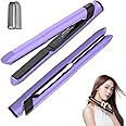 Glampalm Ceremic Flat Iron Hair Straightener, 450 Degree, 11 Heat Settings Styling Iron. Korean No.1 Salon Haircare Tool.3D Swivel Cord, 1" Hair Straightener and Curler 2 in 1 (GP201T PP)