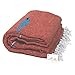 Open Road Goods Red Earth/Burnt Orange Yoga Blanket - Thick Mexican Thunderbird Blanket - Handmade and Made for Yoga!