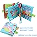 SPIEL Activity Fabric Soft Baby Cloth Books Crinkle Squeak Sound Sensory Interactive Educational Toys for Infants Toddlers Kids - 4 Packs Set