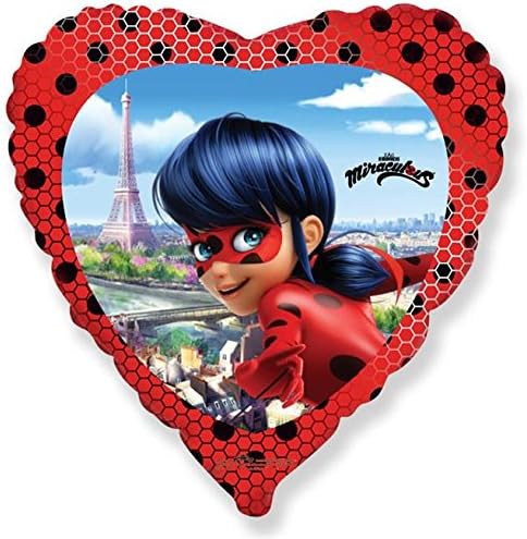 Miraculous 18 Inch Heart Shape Foil Balloon