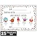 Kids Fill in the Blank Thank You Postcards - 25 Card Set - Fun Gender Neutral Thank You Notes For Boys or Girls