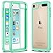 ULAK iPod Touch Case 7th Generation, itouch 6 Case, Slim Hybrid Hard PC Back Cover with Shock Absorption Bumper Conner, Premium Protective Cases for iPod Touch 7th/6th/5th Generation, Green