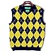 V-Neck Argyle Golf Sweater Vests - GolfKnickers: Mens - Pullover - (A-ZZ)