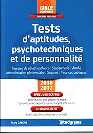 Tests d'aptitudes, psychotechniques et de personnalité