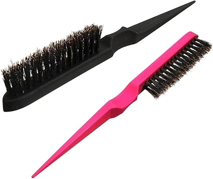 Lurrose 2pcs Hair Styling Brush Triplex Row Comb Drawing Brush With Brushed Back Handle For Home Salon Amazon Co Uk Beauty