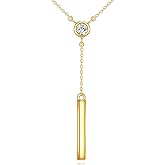 DOVRAN 14K Solid Gold Moissanite Necklace for Women Gold Heart Moissanite Necklace Jewelry Gift for Women
