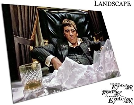 Poster Print American gangster Tony Montana Scarface Size A0-33.1x46.8