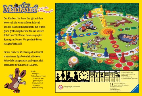 Ravensburger 21570 - Der Maulwurf und sein Lieblingsspiel - Spieleklassiker für Kinder, Spiel für Erwachsene und Kinder… – Bild 3