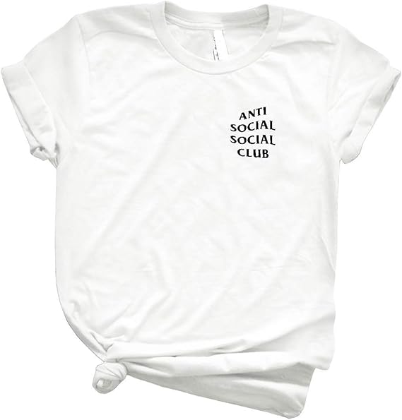 Amazon.com: Anti Social Social Club Unisex Shirt Men's Shirt Best Vintage High Fashion B-B-R-A-N 