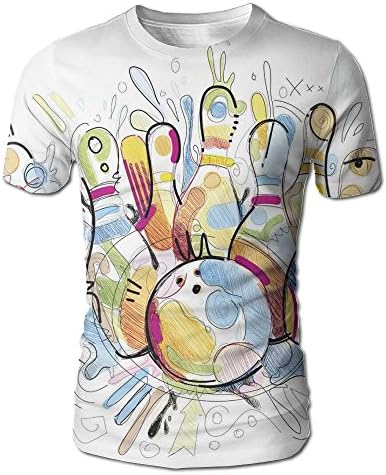 MANCLOTHING Bowling Men's 3D Short Sleeve T-Shirt