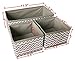 Sodynee Foldable Cloth Storage Box Drawer Closet Dresser Organizer Cube Basket Bins Containers Divider for Underwear, Bras, Socks, Ties, Scarves, 3 Pack