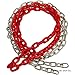 Swing Set Stuff Inc. Children's Coated Chain with SSS Logo Sticker, Red, 5 1/2'