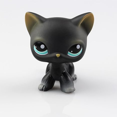 New Cute Littlest Pet Shop Lps Tan Brown Black Gray Short