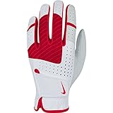 Nike Golf Women's Tech Xtreme V Regular Glove (Left), White/Laser Crimson/Fruit Punch,