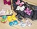 JOJO'S COUTURE BOWS | 3 Pk / 12 Bow Sparkly Sequin & Shimmer Set | 5 Inches | Clips, Barrettes, Hair Accessories for Girls | Best Gift for Toddlers, Kids & Teens | Stocking Stuffers & Party Favors