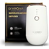 Waterless Essential Oil Diffuser – Portable Nebulizing Aroma Oil Diffuser for Car, Home & Office, USB Rechargeable, Silent Operation, No Water Needed, Di'Aroma (White)