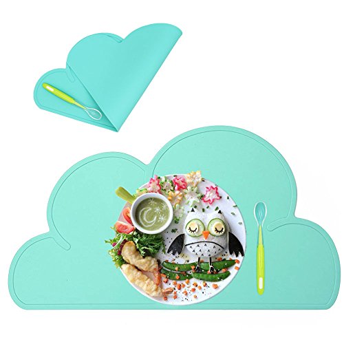 Silicone Baby Placemat Kids Reusable Travel Placemat Tiny Diner