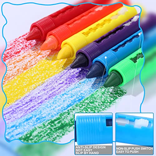 18 Pieces Bath Crayons Bathtub Crayons Washable Easy Clean Bathtime Crayons Colorful Bathtub