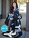 Zohzo Drawstring Stroller Travel Bag - for Air Travel with Double Stroller, Single Stroller, or Umbrella Stroller (Black)