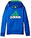 adidas Big Boys' Po Tech Fleece Hoodie, Collegiate Royal/Green, Medium/10-12