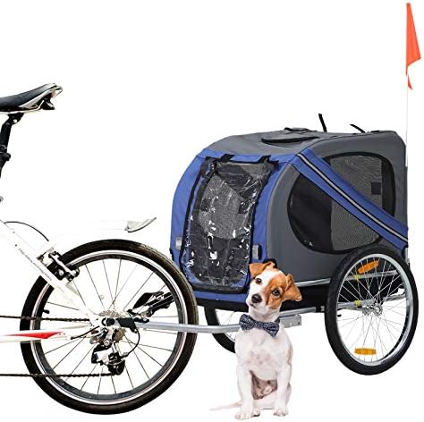 aosom elite ii pet dog bike bicycle trailer