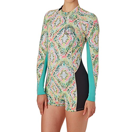 Two Bare Feet Womens Harmony 3 2mm Premium Short Leg Summer Front Zip Wetsuit Neoprene Surf Suit Sports Outdoors Water Sports