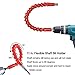 Enhanced Edition Flexible Extension Magnetic Screwdriver Extention Hex Shaft Screw Power Drill Connection Tip 11.8'' Flex Adapter W/Extend Drive Quick Connect Adaptor Size Hexagon 1/4 '' (1)