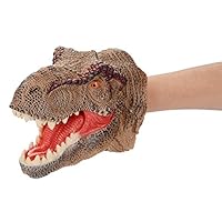 ZONXIE Soft Rubber Realistic Dinosaur Hand Puppets Role Play Toy for Kids and Toddlers (Tyrannosaurus)