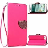iPhone 7 Plus Leather Case,iPhone 7 Plus Wallet Case,iPhone 7 Plus Case,Lincde Linycase PU Leather Wallet leaf Style Flip Book Cover with Credit Card Holder for iPhone 7 Plus 5.5
