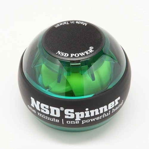 NSD Essential Spinner Gyro Hand Grip Strengthener Wrist Forearm Exerciser, Green