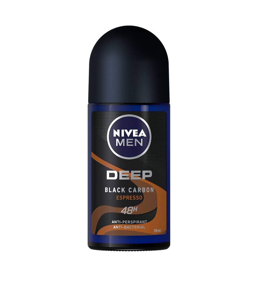 Nivea Roll On Men 50 ml Deep Espresso (Pack of 3)