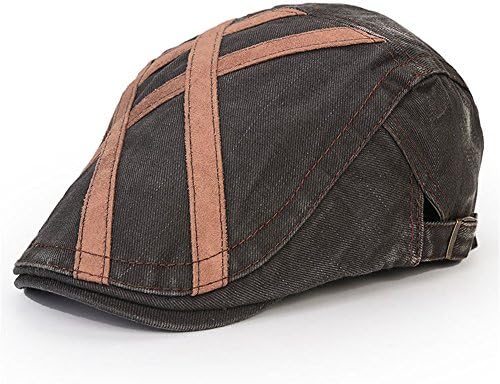 Pierre LaMarreDS Men's Flat Cap Vintage Adjustable Quilted Lined Golf Newsboy Hat