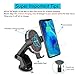 Wireless Charging Car Mount Holder Dock-Wefunix 10W/7.5W Fast Wireless Car Charger Compatible with Samsung Note9/8 S9 S8 S7 iPhone Xs XsMax X 8 and All QI Phones-QC3.0 Car Adapter Included (Grey)