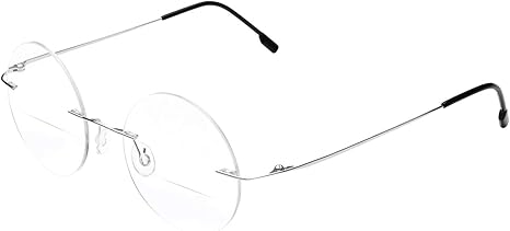 rimless bifocal glasses