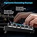 VicTsing Mechanical Gaming Keyboard, Wired Gaming keyboard with Blue Switch, 87 Keys Keyboard for Desktop Computer Attached Key Puller-Black