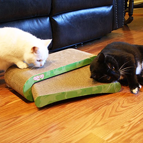 Premium Cat Scratcher by GoPets, Infinity Lounge Corrugated Cardboard