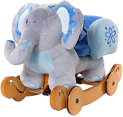 wooden elephant rocking horse