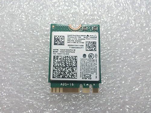 Mobile Options WiFi Wireless Intel Network 7260NGW Revised H/T Dual Band 2x2 AC+Bluetooth HMC