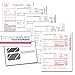 1099 Misc Tax Forms 2019 - Tangible Values 4-Part Kit with Envelopes - 50 Pack