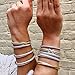 UNY Bracelet Designer Brand Inspired Antique Women Jewelry Cross Cable Wire Bangle Christmas Day Gifts (Single)