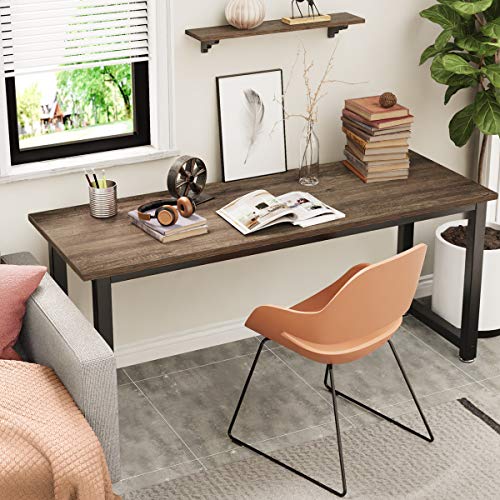 Homemaxs Computer Desk, 55inch Spacious Computer Table for Home Office