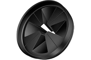 SPRING.RDUS Disposal Splash Guards 3 3/8" Sink Baffle QCB-AM Replacement for InSinkErator Evolution Series, Garbage Disposer Accessories, Upgraded Removable Quiet Collar Drain Plugs, Black (One Pack)