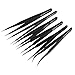 Contineo 6pcs ESD Tweezers Tweezer Anti-Static Tweezers ESD10 to ESD15
