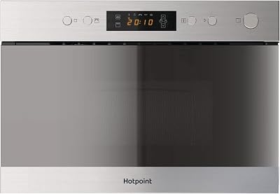 Hotpoint 22L 750W Built-in Microwave with Grill - Stainless Steel