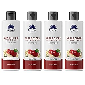 Druvan Apple Cider Vinegar Hair Shampoo for Every Day Healthy & Beautiful Hairs made with Apple Cider Vinegar – Best for…