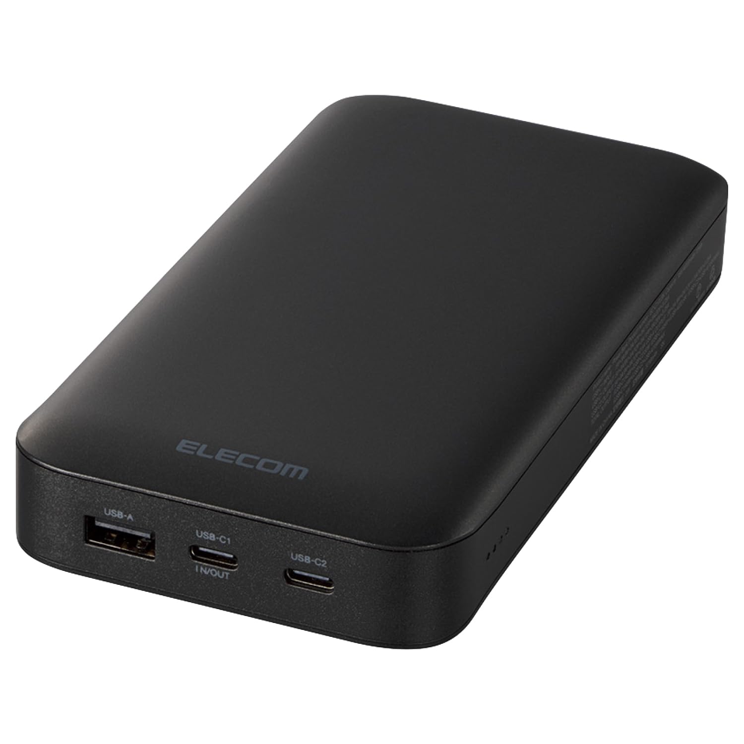 エレコム モバイルバッテリー 20000mAh 合計75W / 65W(単ポート) USB PD対応 3ポート Type-C×2 USB-A×1 大容量 C-Cケーブル付属 【 iPhone 16 15 Pixel OPPO iPad10 9 等対応】 ブラック EC-C17LBK商品画像