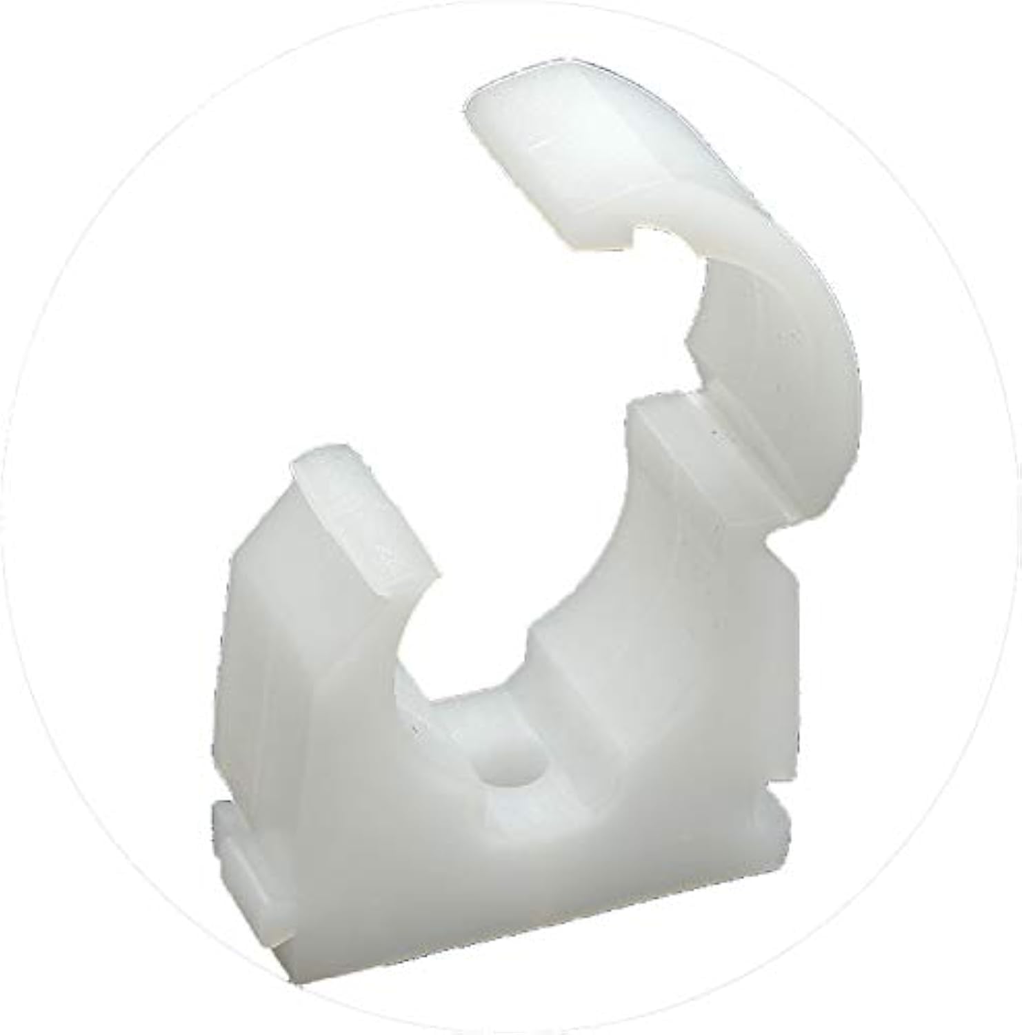 FM Products Clip Link Single Hinged Pipe Clip, White, 15mm - Pack of 100