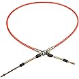 WMPHE 80833 Automatic Transmission Shifter Cable Replacement for Af72-1002 BMM-80833 5 Ft Eyelet End Compatible with B&M Aeroflow Bang Heavy Duty 0.375" Outer Diameter 5 Ft Long