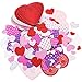 Hotop 300 Pieces Mini Valentine's Heart Doilies and 500 Pieces Foam Heart Stickers Adhesive Stickers for Wedding Decoration Valentine's Day Party (Multi-Color)