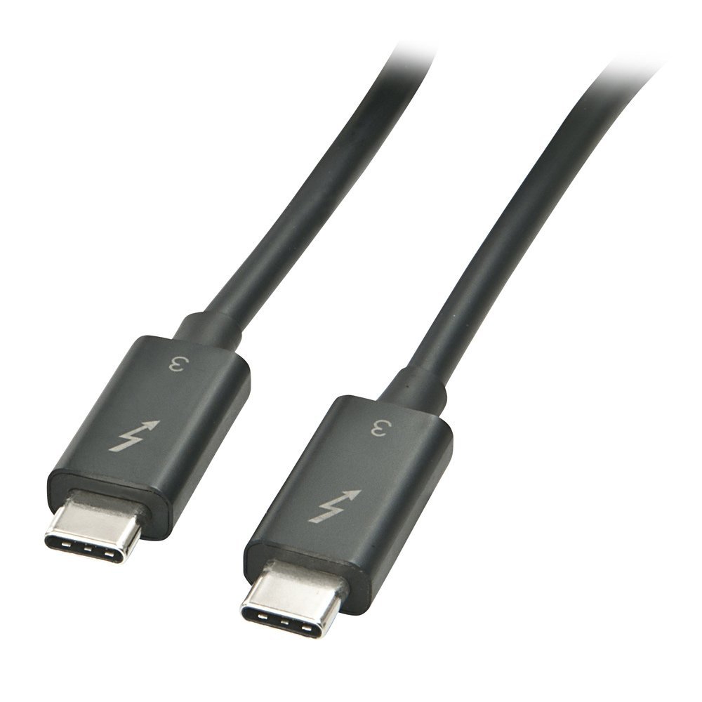 LINDY 1 m Thunderbolt 3 Cable - Black